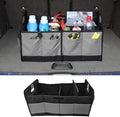 Car Trunk Organizer, Large Capacity Oxford Cloth Car Storage Box, Collapsible Multi-Compartment Organization Container,