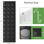 Unjumbly Baseball Hat Rack, 30 Pocket Over-The-Door Hat Organizer with Clear Deep Pockets to Display Baseball Caps Collection
