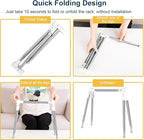 Portable Garment Rack, Folding Clothes Rack, Collapsible Clothing Rack for Dance, Travel, Camping, Laundry, Indoor, Outdoor, 