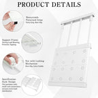 5 Pcs Closet Tension Shelf Rod Expandable Adjustable 10.83-18.3 inch Shelf Locker, Wardrobe Storage Organizer, Cabinet Layere