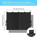 Ovege 2-Pack Magnetic Car Window Shades - Double Layer UV Protection for Side Windows | Privacy Sunshade Covers for Babies, Pets & Kids | Easy Install Car Curtains