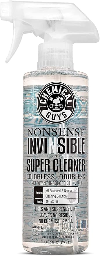 Chemical Guys Nonsense, Odorless Cleaner For Car Interior and Exterior All Purpose Cleaning Spray for Vinyl, Rubber, Plastic,