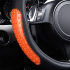 Flying Banner car Steering Wheel Cover Gel Massage Velvet Cool Warm Universal Size 15 inches SUV Truck Anti Slip Odorless Sum