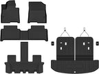 AUXKO All Weather Floor Mats Cargo Mat Rear Back Seat Protector Fits for Kia Sorento Hybrid 2021-2025 2026 TPE Liner Sorento Hybrid Accessoires Odorless Anti-Slip Black