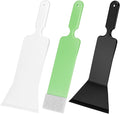 QWORK Window Tint Tool Bulldozer Squeegee Set 3 Pcs Long Handle Glass Scrubber Paddle for Car Windshield Cleaning & Film Installation Heavy Duty Car Detailing Kit for Tight Gaps