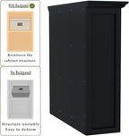OSCHF Cube Storage Bookcase with Base - Wooden 3 Tiers Floor Standing Open Shelf Cabinet for Home and Office, 9-Cube Lattice 