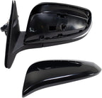 TRQ Driver and Passenger Side Mirror Set Power Heated Blind Spot Detection Puddle Light Paint to Match Compatible with 2014-2