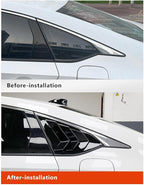 YINGTUU YINGTUU for Honda Accord Accessories 10th Gen 2018 2019 2020 2021 2022 Rear Window Louvers Blinds Trim-Glossy Black