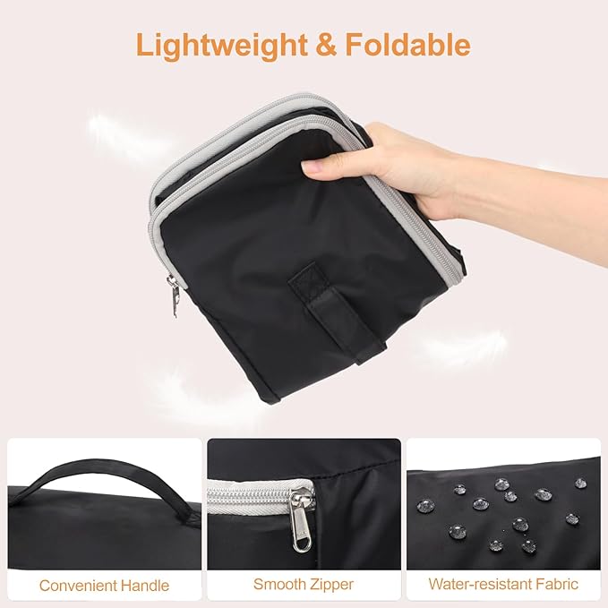Cambond Travel Underwear Organizer Bag - 4-in-1 Soft Double Layer Bra Travel Bag, Portable Expandable Compression Packing Org