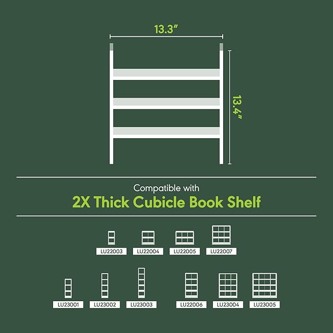 Furinno Cubicle Cube Insert, 3-Shelf Cube Organizer, Fits into Furinno Extra Thick Cubes, for Organizers and Storage, White (