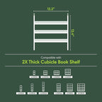 Furinno Cubicle Cube Insert, 3-Shelf Cube Organizer, Fits into Furinno Extra Thick Cubes, for Organizers and Storage, Black D