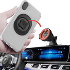 Car Phone Mount Without Magnetic, Stick On Dashboard 360° Rotatable Universal Cell Phone Holder with Ultra-Lock Quick Mount Strongest Adhesive Compatible with iPhone/Google 【Series C - 1st Gen】
