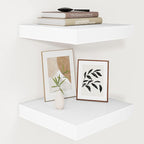 Vivelove 24/36/48/12 Inch Floating Shelves for Wall, 12 Deep Shelves for Room Wall Mounted, 2" Thick Floating Shelf for Livin