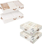 StorageWorks Large Under Bed Storage Containers with Under Bed Shoe Storage for Closet
