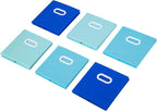 Stero Fabric Storage Bins 6 Pack Fun Colored Durable Storage Cubes with Plastic Handles Foldable Cube Baskets for Home, Kids 