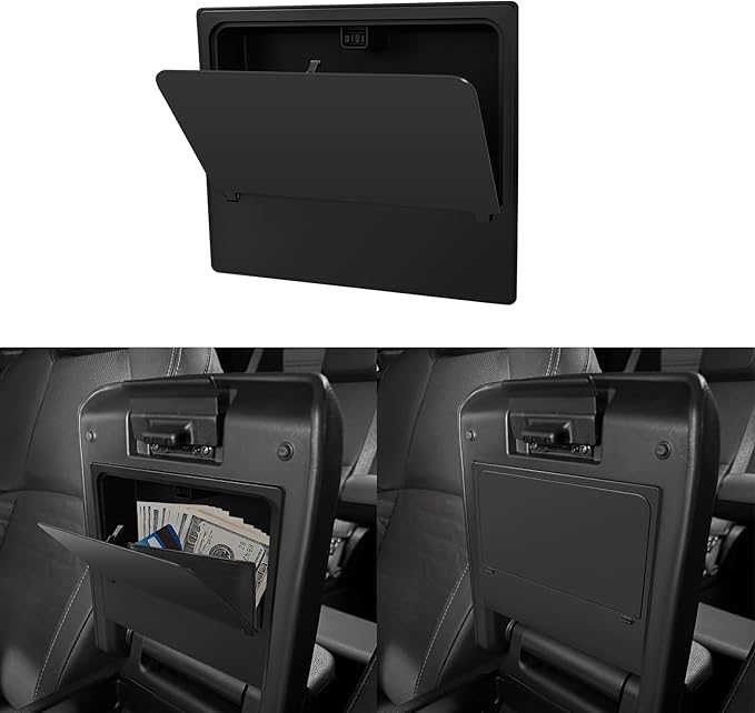 Muslogy Center Console Hidden Storage Box Compatible with 2025 2026 Toyota 4Runner Accessories Armrest Privacy Hidden Design Middle Console Secret Organizer Compartment ABS Material Large Opening