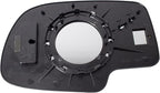 TRQ Passenger Side Power Mirror Glass Clear Snap On Compatible with 1999-2007 Chevrolet Silverado Suburban Tahoe Avalanche GM