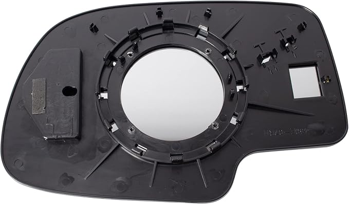 TRQ Passenger Side Power Mirror Glass Clear Snap On Compatible with 1999-2007 Chevrolet Silverado Suburban Tahoe Avalanche GM