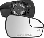JINCHEN Passenger Side Mirror Glass for 2013 2014 2015 2016 2017 2018 2019 2020 Fusion, Heated Mirror Glass With Backing Plate DS7Z17K707B