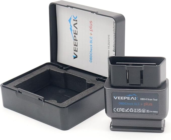 Veepeak OBDCheck BLE+ Bluetooth OBD II Scanner for iOS & Android, Car Check Engine Code Reader Wireless OBD Diagnostic Scan