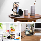 Cell Phone Holder for Car, Vertical Horizontal Car Phone Mount with 360° Rotate Dashboard Cradle Compatible iPhone Samsung Galaxy Android Smartphones, GPS Devices