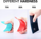 FOSHIO Small Squeegee for Window & Shower Glass Doors, Heavy Duty Metal Handle with 3 Rubber Blades & Car Windshield Ice Scrapers