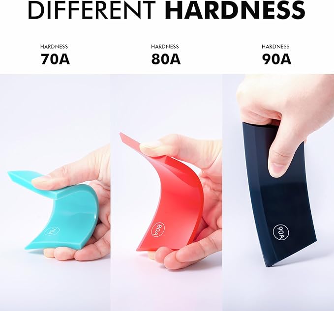 FOSHIO Small Squeegee for Window & Shower Glass Doors, Heavy Duty Metal Handle with 3 Rubber Blades & Car Windshield Ice Scrapers