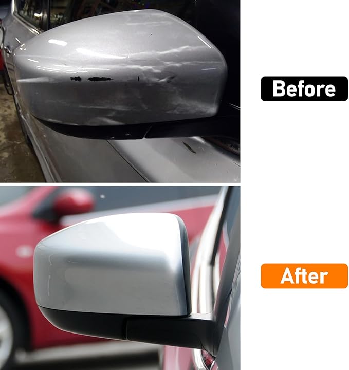 Moonlinks Compatible with Nissan Sentra 2013 2014 2015 2016 2017 2018 2019 Right Side Mirror Cover Replacement, Silver Right Passenger Side Door Rearview Side Mirror Cap Trim