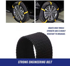 Jeremywell Snow Chains Anti-Skid Anti Slip Emergency Snow Tire Chains - Portable Emergency Traction Snow Mud Chains Universal