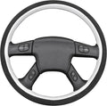 MEWANT Hand Stitch Steering Wheel Cover for Chevy Silverado 1500 2003 9002 Athsuede Embossed Faux Leather Steering Wrap