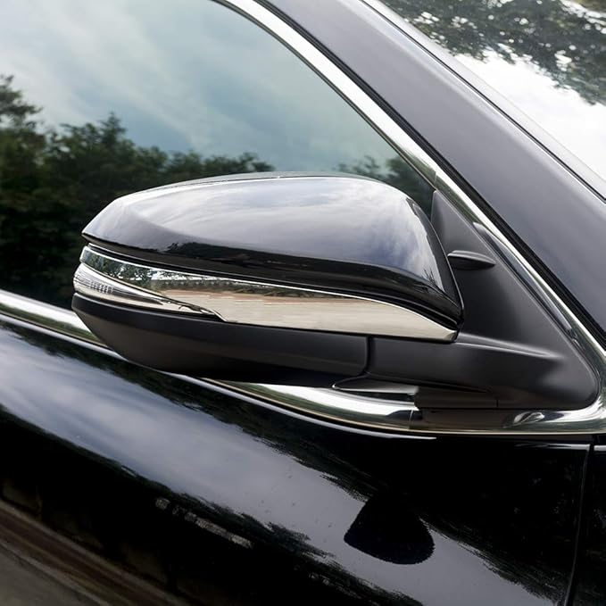 Senzeal ABS Chrome Side Rearview Mirror Trim Cover for Toyota Highlander 2014 2015 2016 2017 2018 2019 2PCS