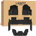 LASFIT Floor Mats for Acura MDX (2022-2026) All Weather Floor Liner TPE Custom Fit Car Mats for Acura MDX 1st & 2nd & 3rd Row Mats, Black,Tasteless, Durable and Easy to Clean