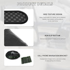 Multifunction Car Anti-Slip Mat, Anti Skid Dashboard Pad Rotatable Phone Holder w/Temporary Parking Number, Universal Auto Ce