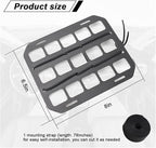 Vehicle Rigid MOLLE Panel, Headrest Organizer EDC Pouch Tool Holster, Tactical Gear Seat Back Rack Truck Equipment Mount Plate, Auto Interior Modular Storage Shelf Accessory (Headrest Panel)