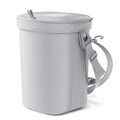 Trash Can for Car Garbage: Leakproof Silicone Car Waste Bin w/Lid for Drivers and Passengers; 2 Gallon Garbage Container for Vehicle, Sedan, SUV, Van, MPV & Truck (Gray)