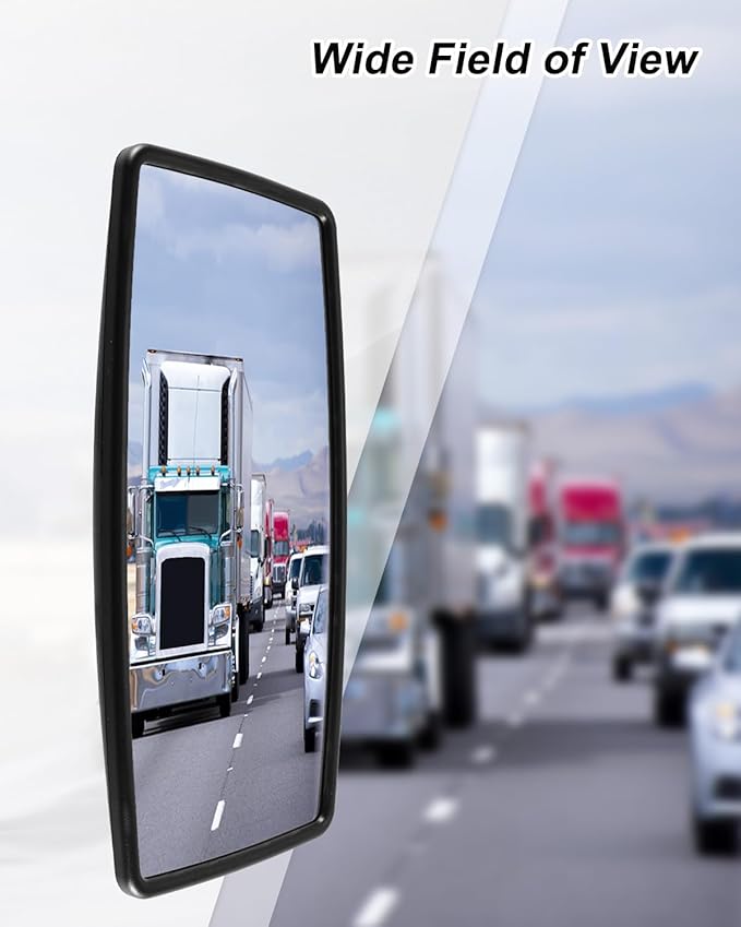 Upper Door Mirror Compatible with International Durastar Workstar Prostar Lonestar 2002–2023, Truck Main Rear View Mirror, Universal Left & Right, Wide Angle