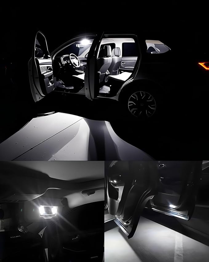 AENVTOL 15 Pieces Interior LED Light Kit + Back Up Bulb Reverse Lights Replacement for Ford Escape 2013-2020 White LED Backup