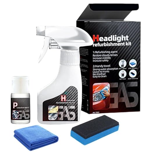 Automotive Headlamp Restoration Fluid Kit, 2026 New Automotive Headlamp Restoration Fluid Oxidized Kit, Multifunctional Car H