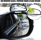 Car Blind Spot Mirrors(5.12 * 2.75in), Adjustable Auxiliary Universal Wide Angle Mirror for Universal Car SUV Mirrors Strong Adhesive HD Glass Mirror Frame Thickness Less than 5MM (R)