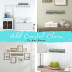 Crab Driftwood Wall Art & DIY Key Holder – Handmade Coastal Home Decor – 17.5" Genuine Weathered Wood Plank with 5 Removable 