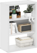 Furinno Viola Book Shelf, 3-Tier Bookshelf, Extra Thick Frame Bookcase with Open Shelf, Open Back Design, 11.3" x 23.2" x 35.