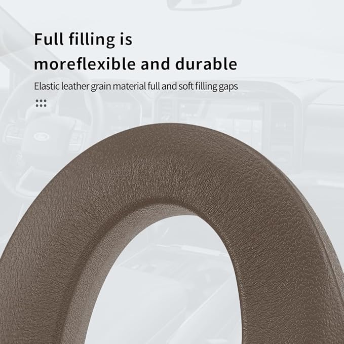 2PCS Car Seat Gap Filler,Flexible in between Car Seat Catcher for Tightly Filling Seats Gaps,Universal Cars Console Catcher Interior Cars Accessories for Women & Men (Brown)