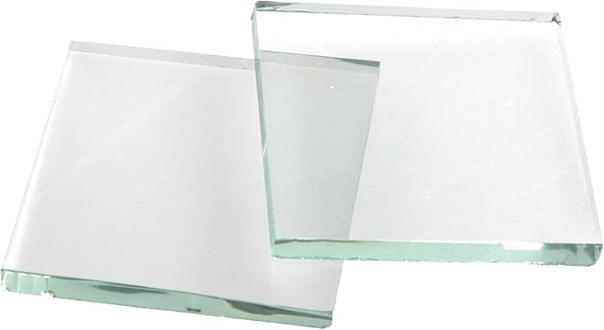 Stinger Testing Glass for Glass Breaker Escape Tool, Scientific Glass Streak Plates, 2"x2"x3/16, Test for Car Window Hammer, 