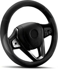 HOTOR Car Steering Wheel Cover - Universal Car Accessory for Diverse Cars, Leather Cover with Anti-Slip Lining, for Steering 