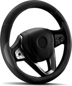 HOTOR Car Steering Wheel Cover - Universal Car Accessory for Diverse Cars, Leather Cover with Anti-Slip Lining, for Steering 