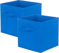 ShellKingdom Storage Bins, Foldable Fabric Storage Cubes And Cloth Storage Organizer Drawer For Closet And Toys, 2 Pack (Roya
