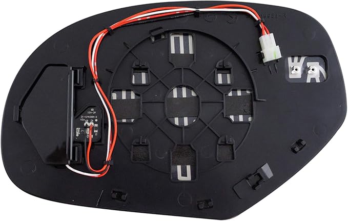 TRQ Mirror Glass Heated Arrow Signal Blind Spot Detection Passenger Right RH Compatible with GM