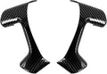 JeCar Steering Wheel Trim Covers Interior Accessories Compatible with Chevy Silverado/Tahoe/Suburban/Avalanche/GMC Yukon/GMC Sierra/Escalade 2007-2013 & Captiva 2012-2017, Black Carbon Fiber Finish
