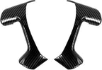 JeCar Steering Wheel Trim Covers Interior Accessories Compatible with Chevy Silverado/Tahoe/Suburban/Avalanche/GMC Yukon/GMC Sierra/Escalade 2007-2013 & Captiva 2012-2017, Black Carbon Fiber Finish