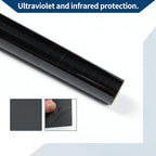 Car Window Tint Film Window Privacy Film Car Carbon 2PLY PET 9.84 ft x 29.92 Inch 1 Pc Black VLT 34% IRR 45% UVR 93%